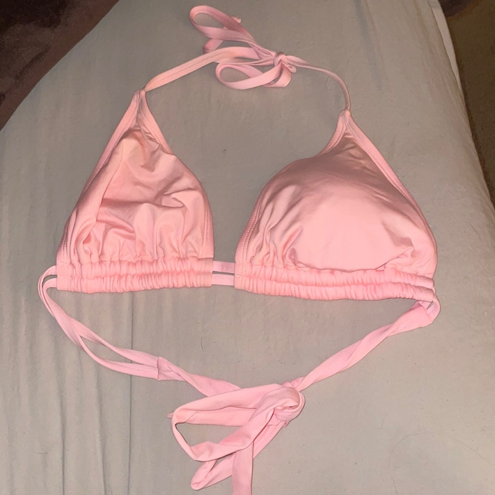 pink bikini top